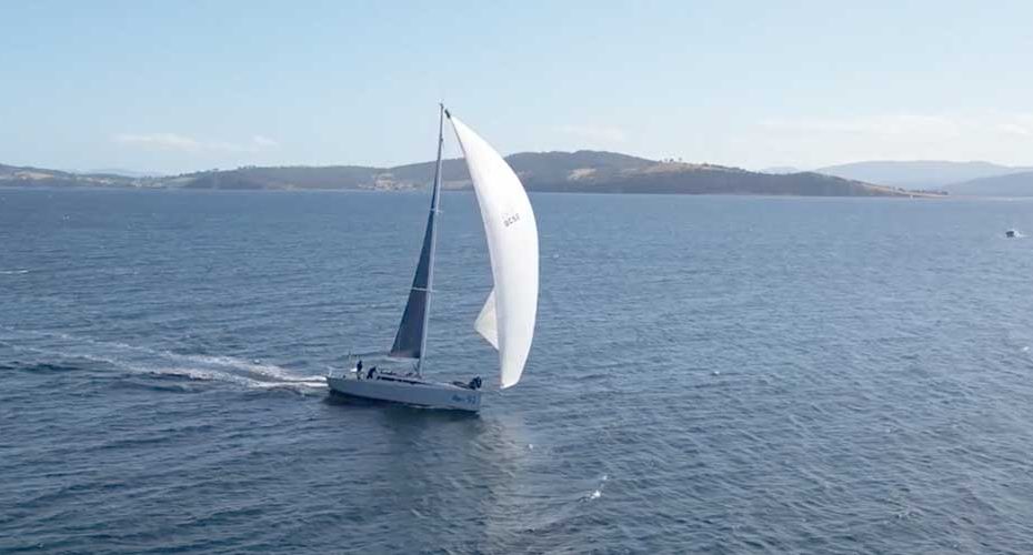 Electric Yacht Finishes Sydney Hobart Race Drone Footage
